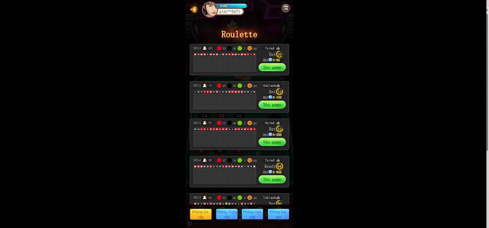 Các cửa cược game Roulette Sodo6789